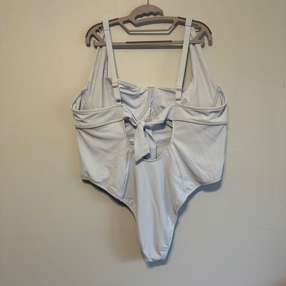 Swimsuits For All Camille Kostek She's Iconic Underwire One Piece Baby Blue 2XL - Picture 7 of 12